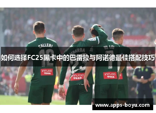 如何选择FC25黑卡中的巴雷拉与阿诺德最佳搭配技巧